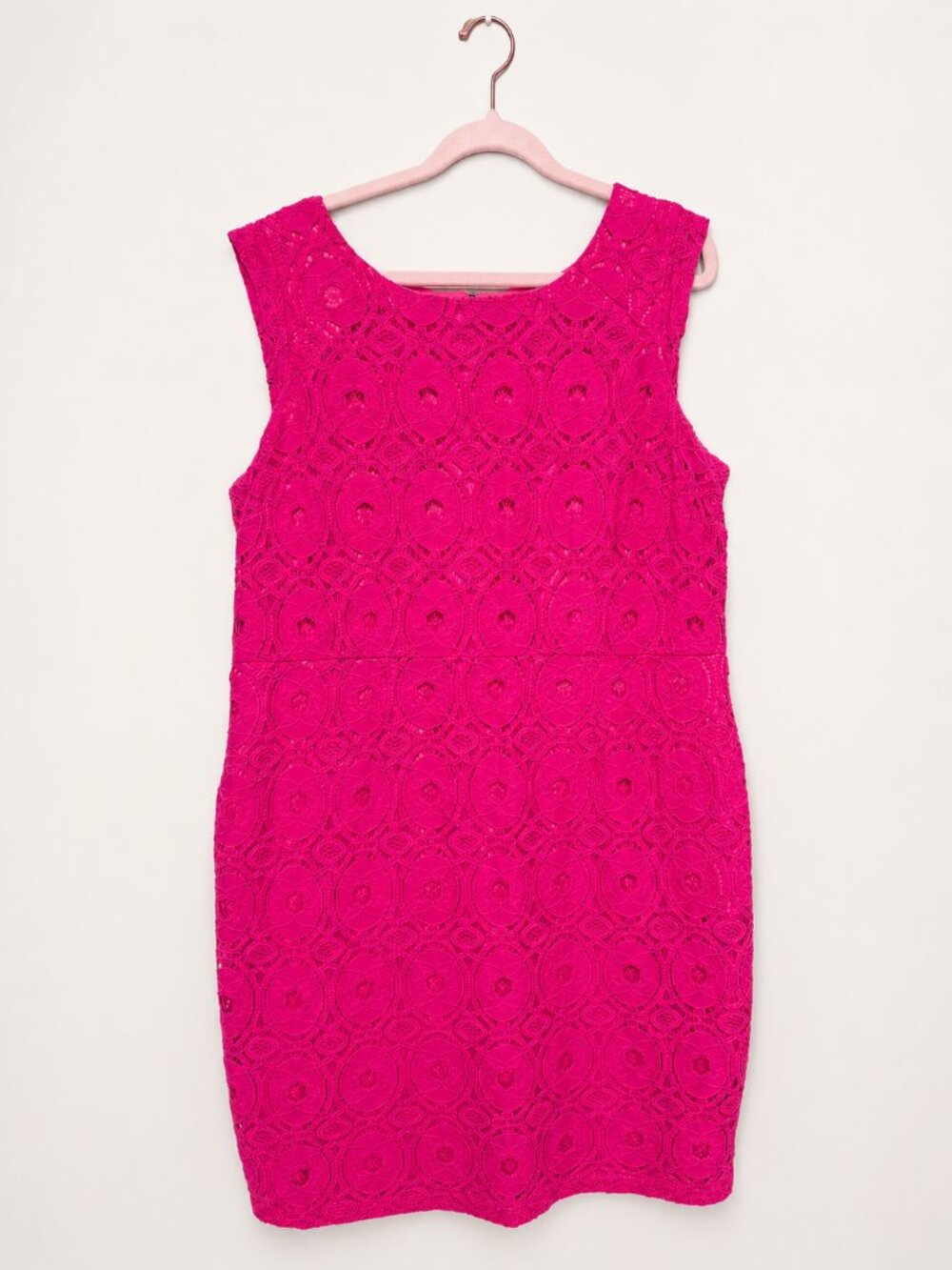Ricki's Coral Peach Lace Overlay Dress Size 14
